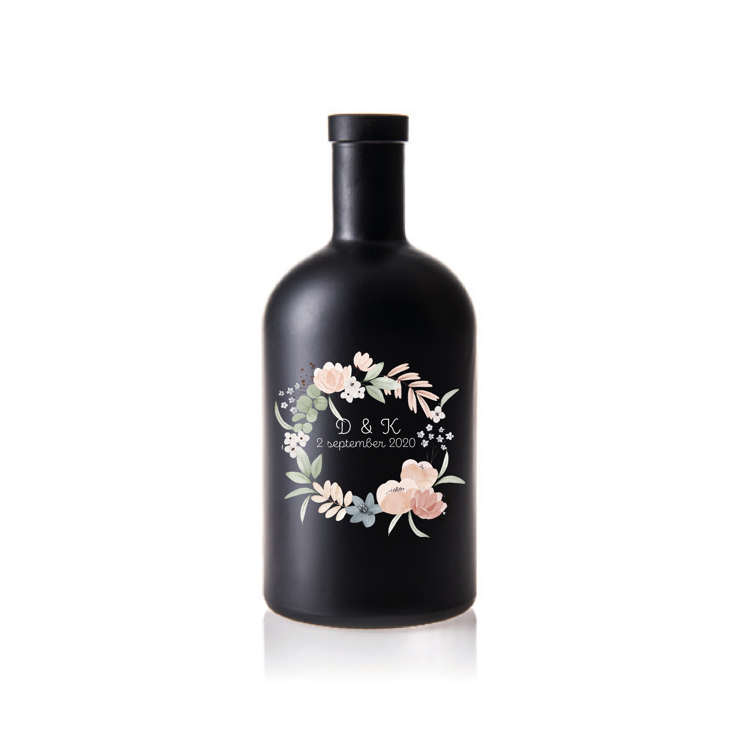 Nocturne zwarte coating waterfles bedrukken 700 ml bedrukken