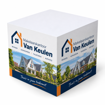 Papier kubus blok bedrukken bedrukken