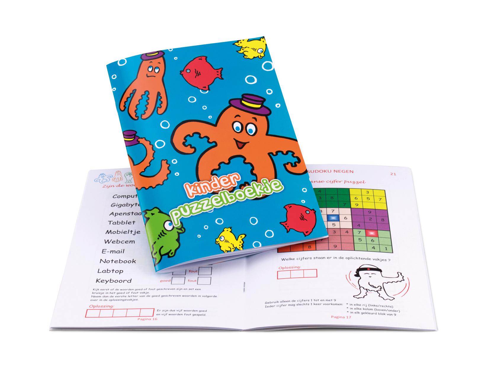 Puzzel boekje bedrukken voor kinderen bedrukken