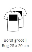 Borst groot/ Rug groot