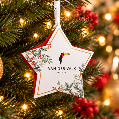 Kerstbal - kerstster bedrukken bedrukken