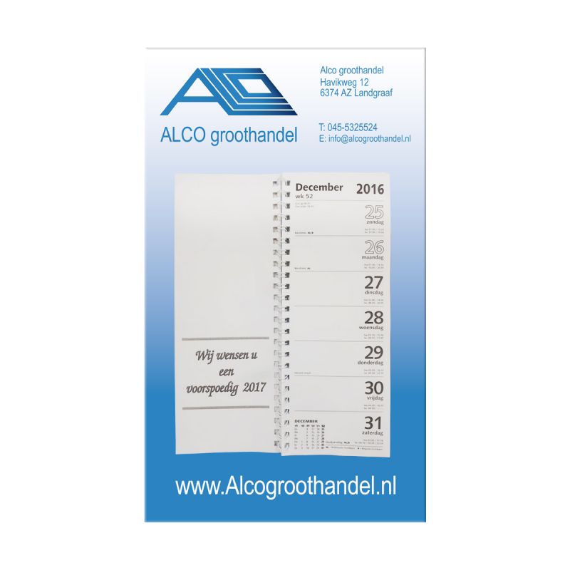 Week omlegkalender 2027 bedrukken Full colour bedrukken